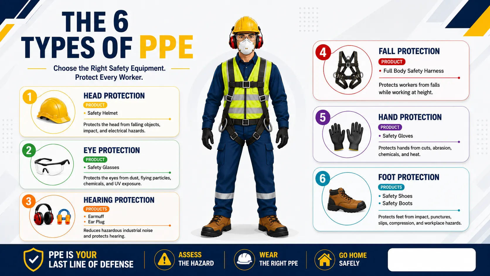 6 Perlengkapan Safety yang Wajib Digunakan di Tempat Kerja