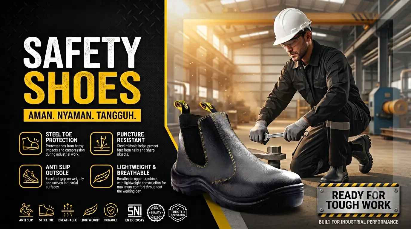 Menjamin Keselamatan Kerja: 5 Tanda Utama Sepatu Safety Berkualitas Tinggi